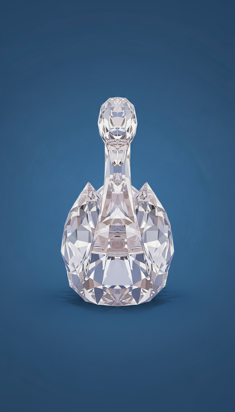 Signature Crystal Swan Figurine