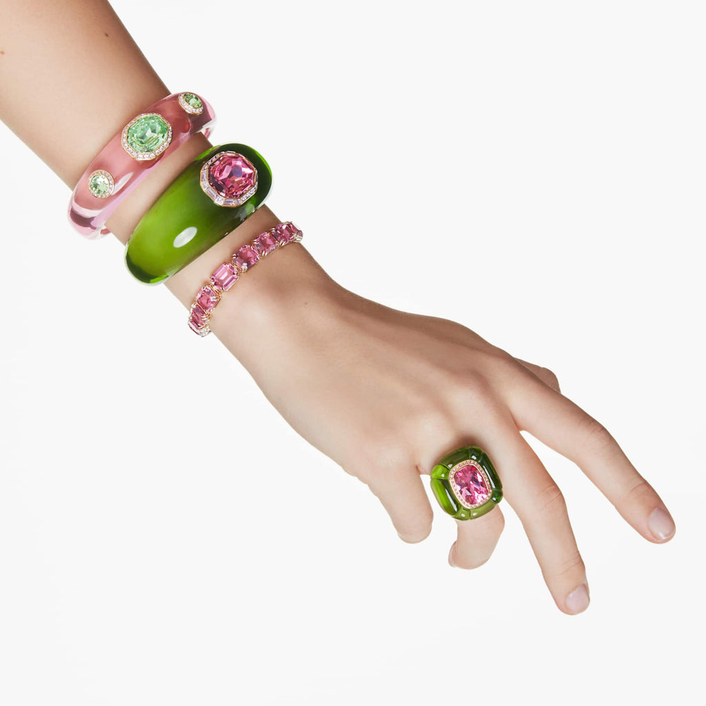 Swarovski Dulcis cocktail ring Cushion cut, Pavé, Multicolored