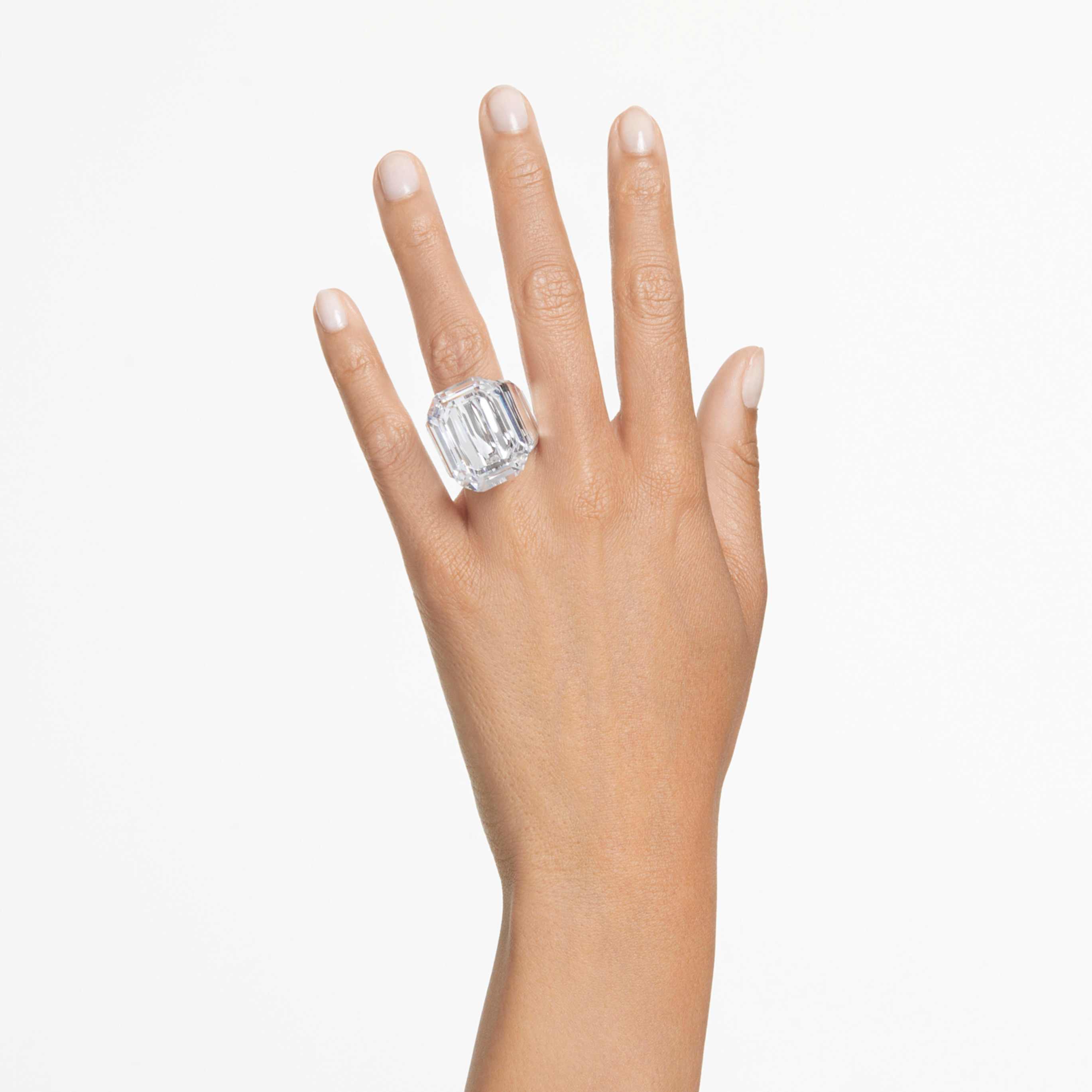 Swarovski Lucent cocktail ring Octagon cut, Pink