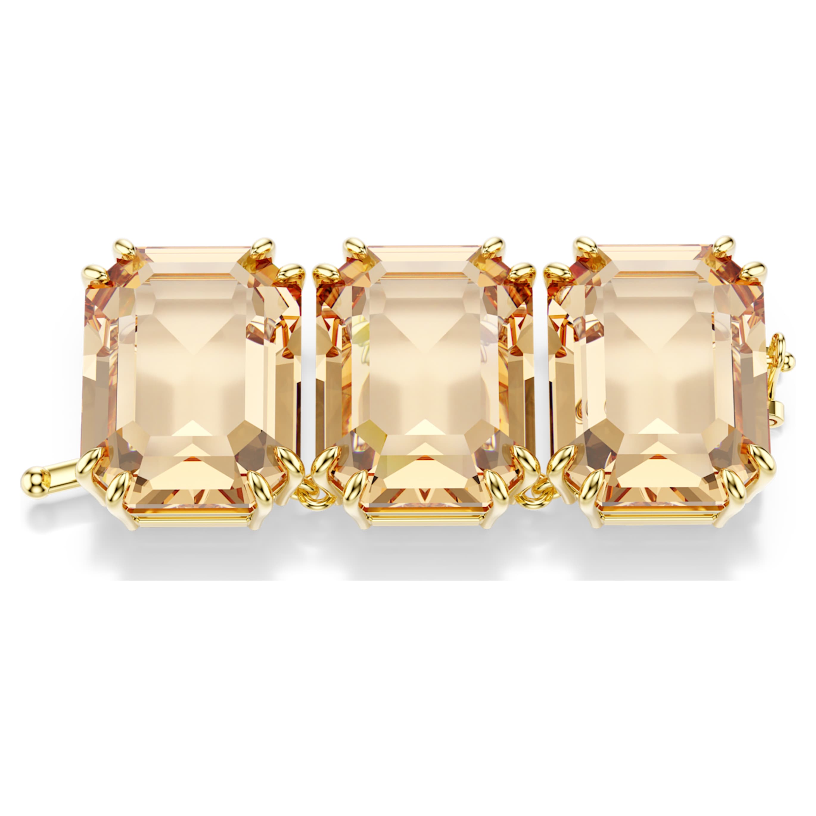 Swarovski Millenia extender Octagon cut, Purple, 18K gold finish