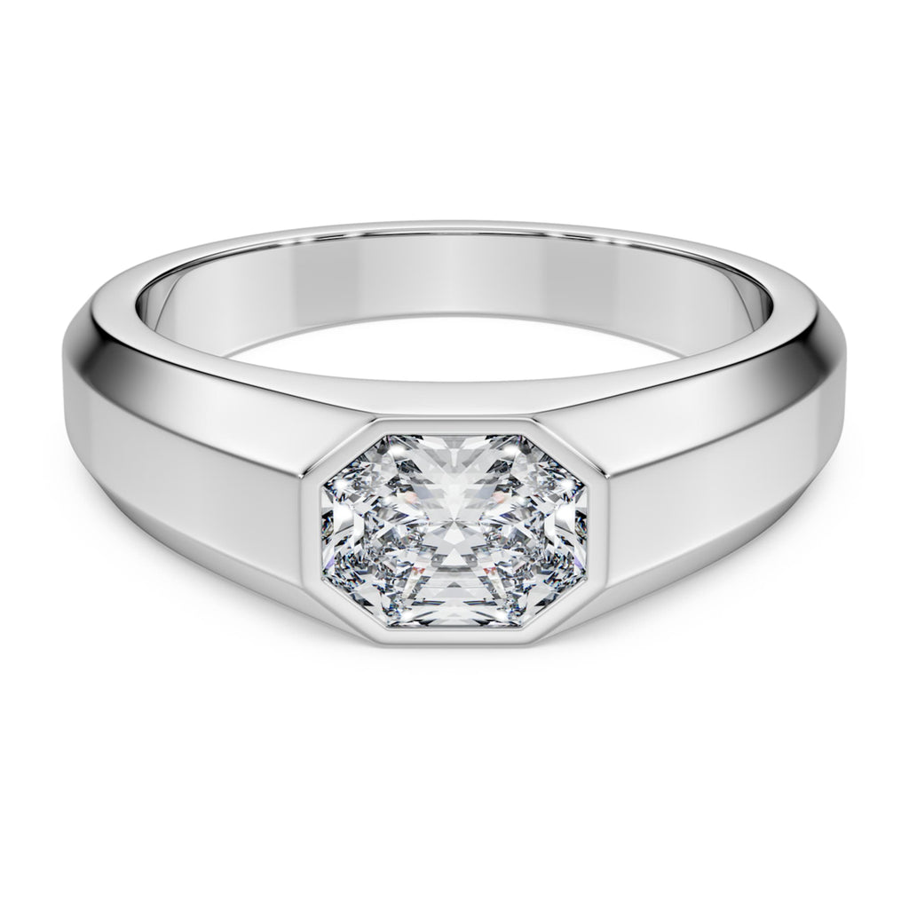 Swarovski Octagon band ring Lab-grown diamonds 1.0 ct tw, Octagon shape, 14K white gold